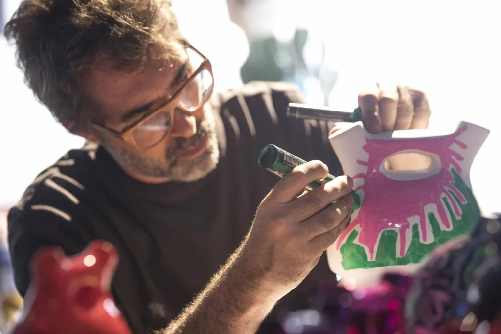 Retrato de Rafael Lanfranco Gallofré en su taller